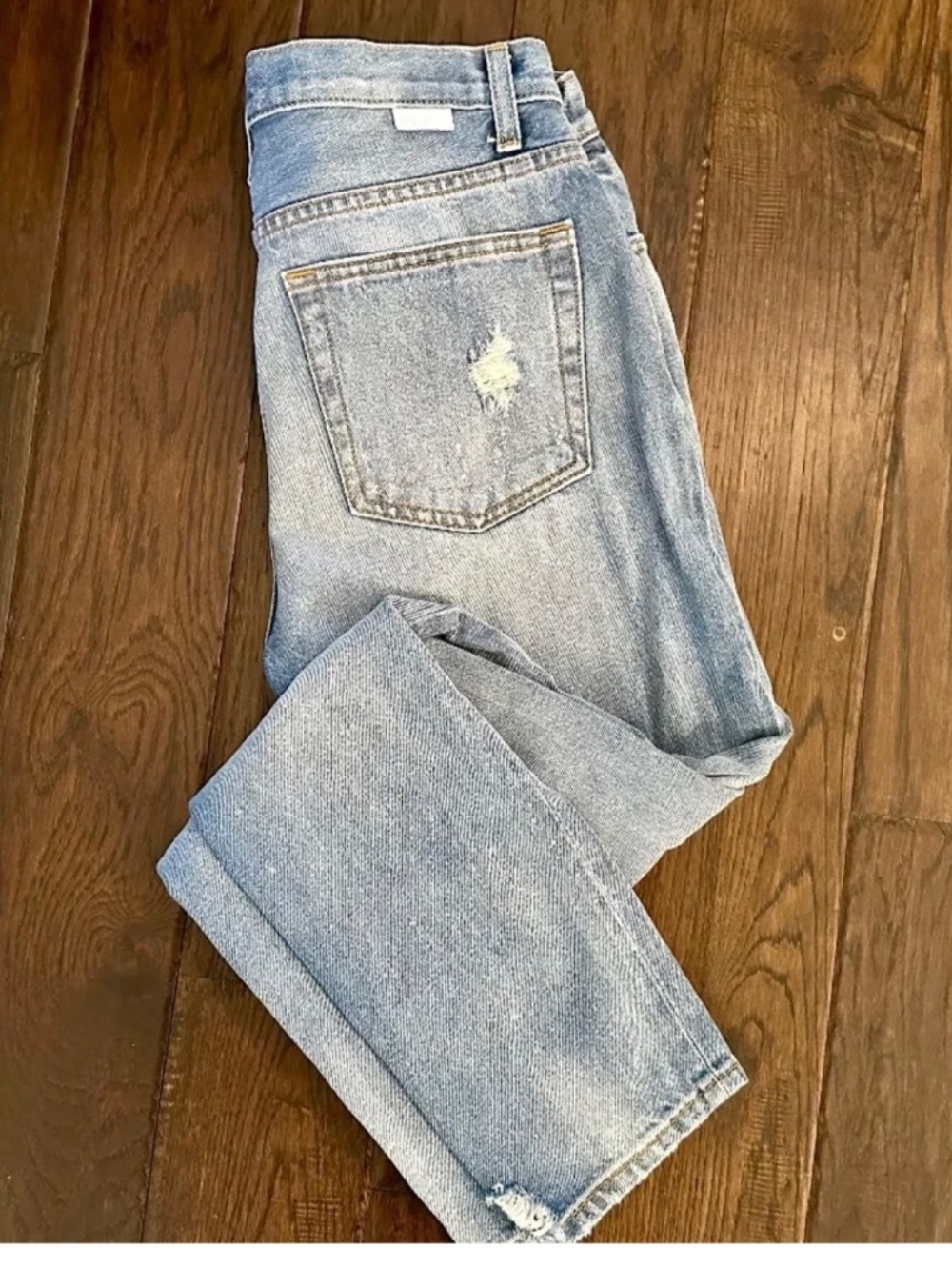 BOYISH Billy High Waist Slim Straight Jeans in Easy Rider | Size 27 | Distressed - Picture 10 of 10